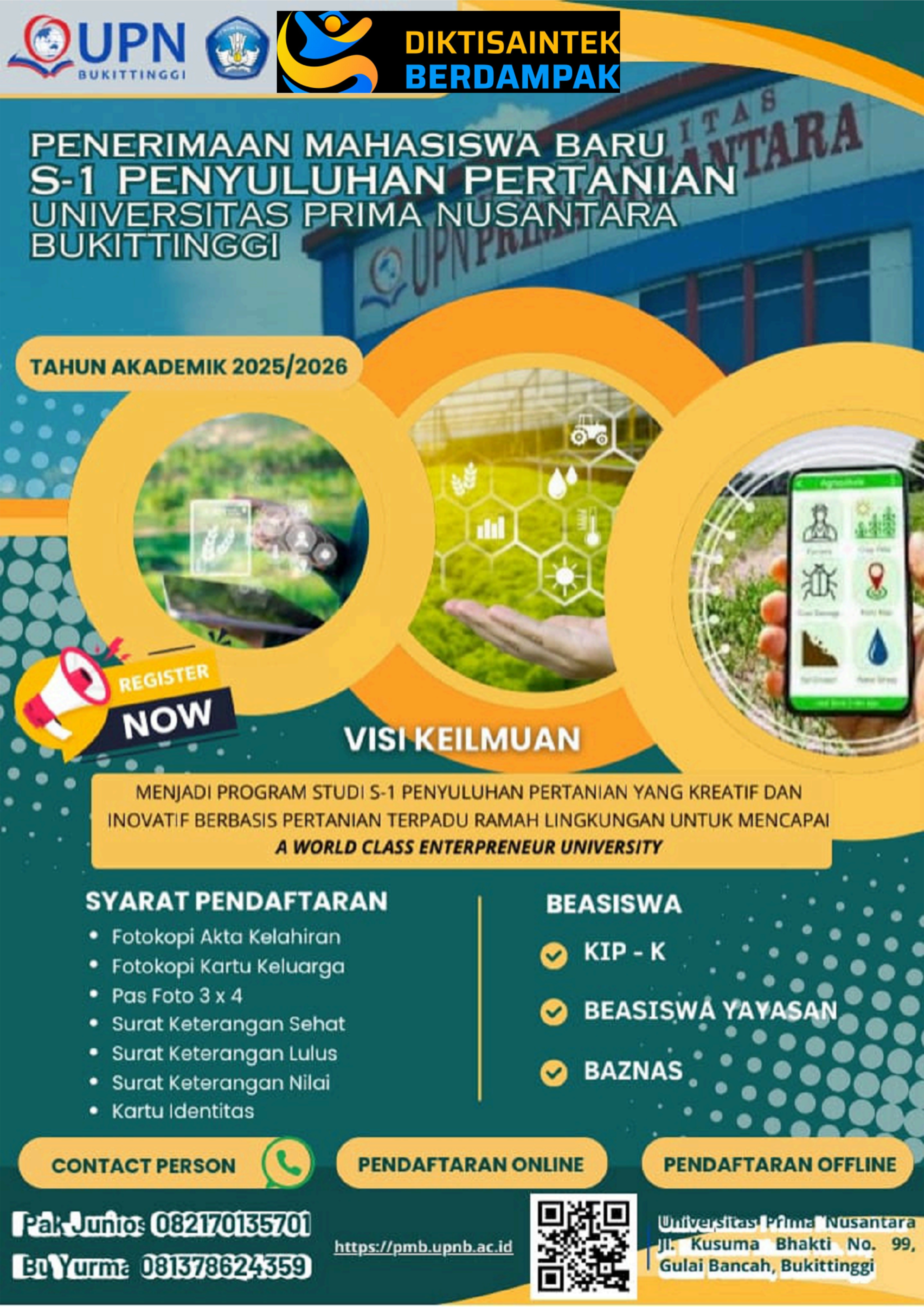 BROSUR S1 PENYULUHAN PERTANIAN- UPN BUKITTINGGI 2026